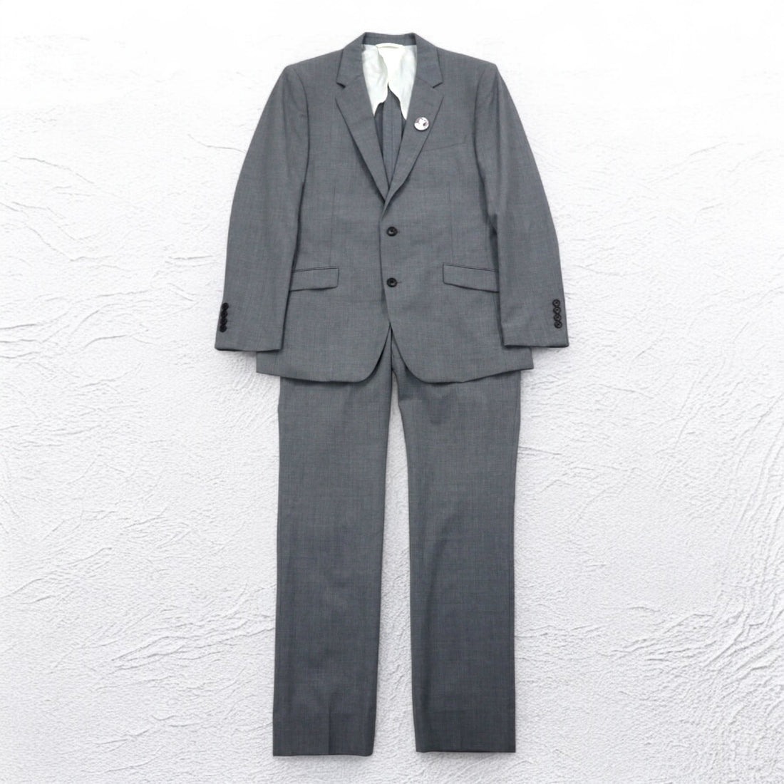 International Gallery BEAMS 2B スーツ セットアップ M グレー ウール 4117-0733-819