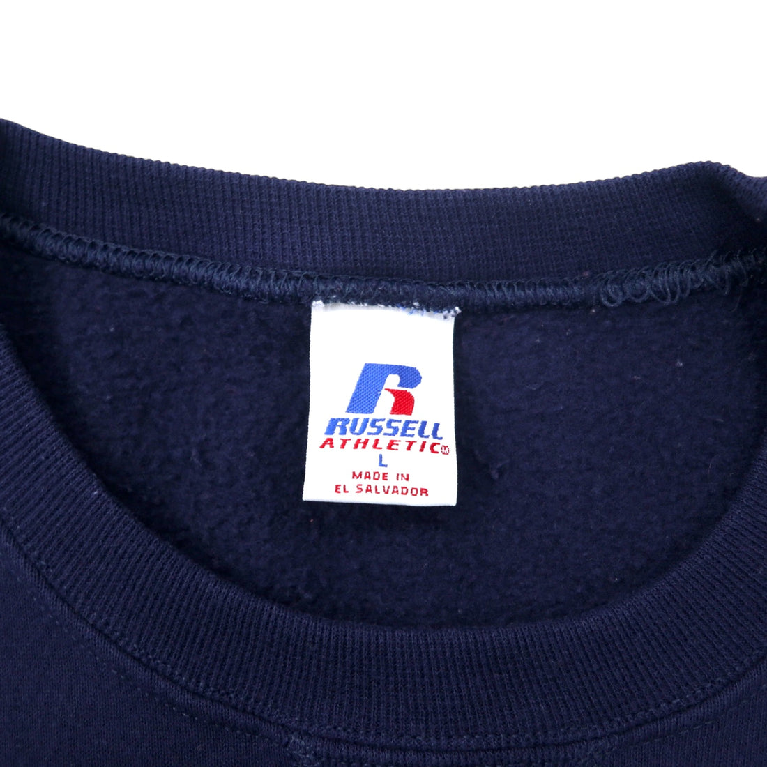 RUSSEL ATHLETIC 00s College Print Sweatshirt L Navy Cotton NEVADA Made in El Salvador