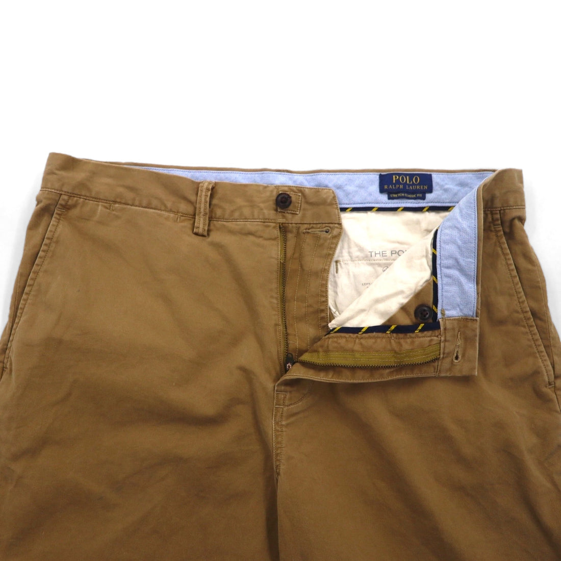 POLO RALPH LAUREN Polo Chino Classic Cotton Twill Shorts Half Pants L Beige Stretch