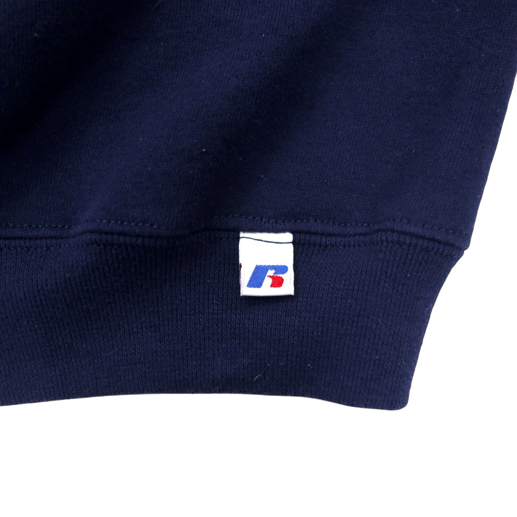 RUSSEL ATHLETIC 00s College Print Sweatshirt L Navy Cotton NEVADA Made in El Salvador