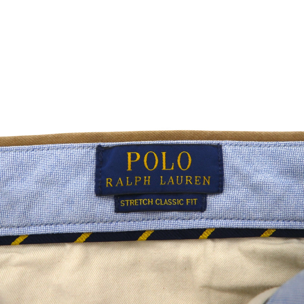 POLO RALPH LAUREN Polo Chino Classic Cotton Twill Shorts Half Pants L Beige Stretch