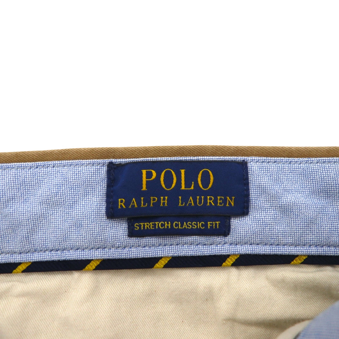 POLO RALPH LAUREN Polo Chino Classic Cotton Twill Shorts Half Pants L Beige Stretch
