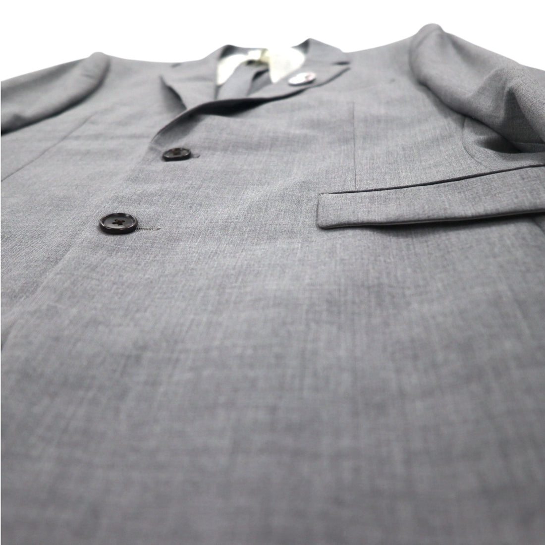 International Gallery BEAMS 2B Suit Set Up M Gray Wool 4117-0733-819