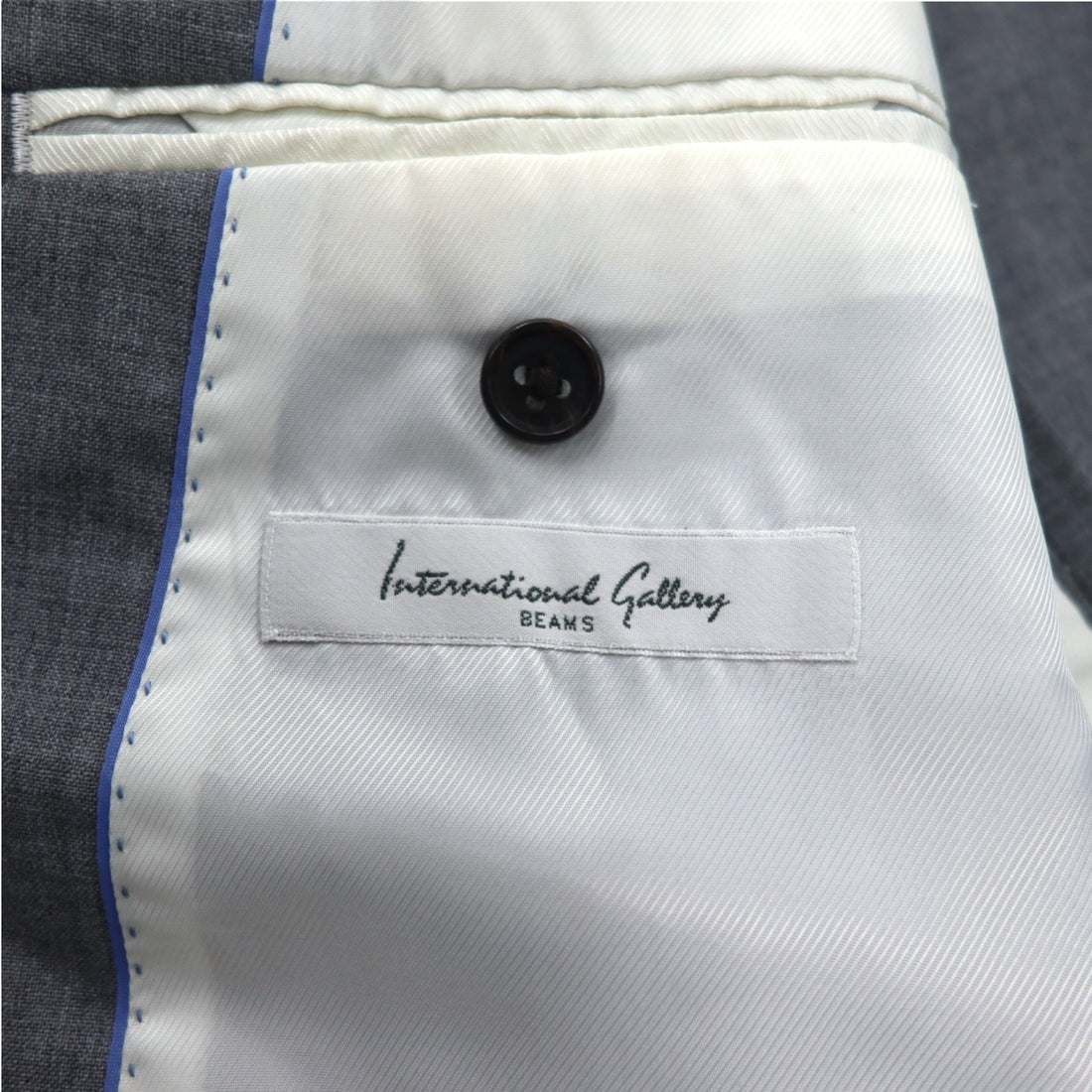 International Gallery BEAMS 2B Suit Set Up M Gray Wool 4117-0733-819