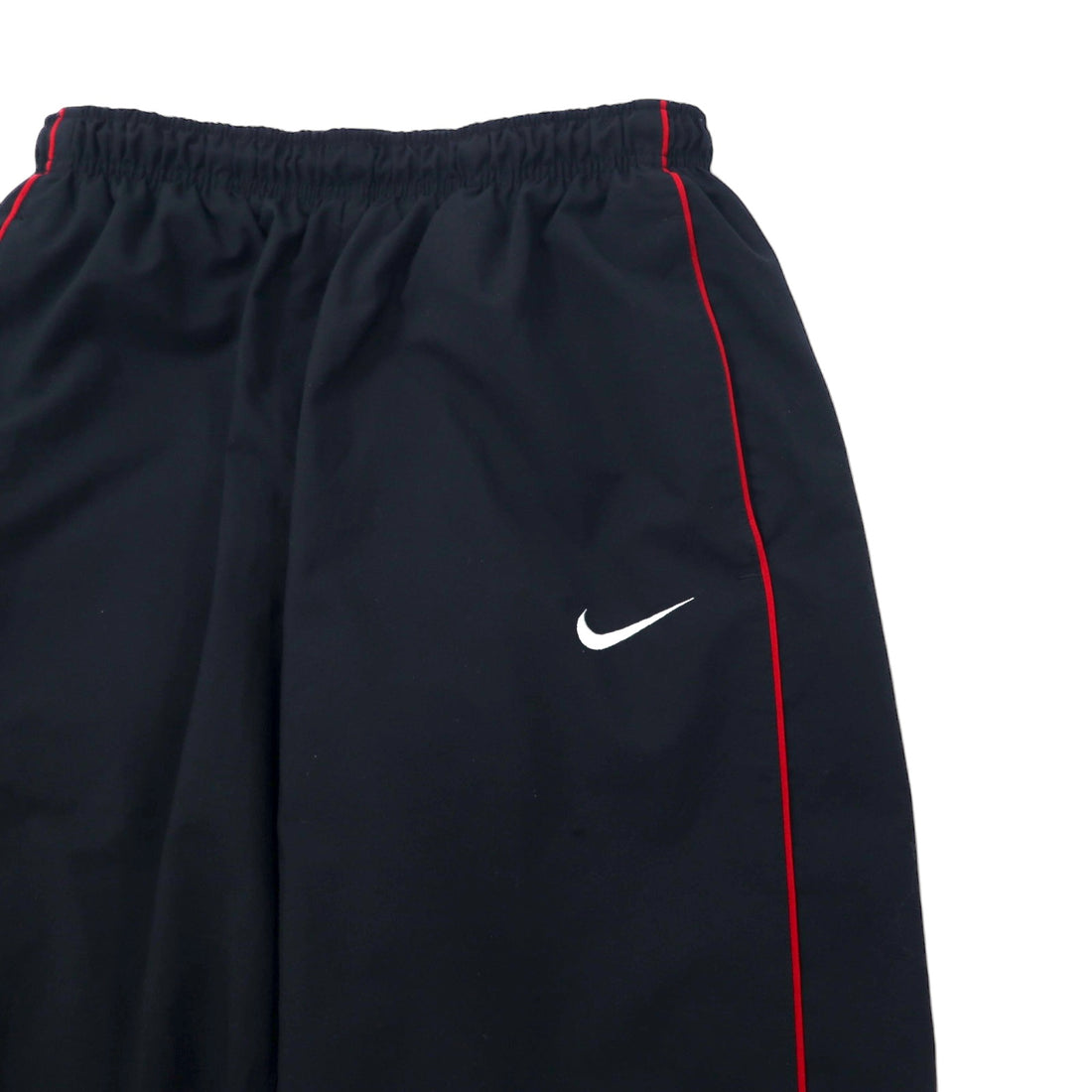 NIKE Track Pants Jersey L Black Polyester Sideline Swoosh Logo Embroidery 329354-648
