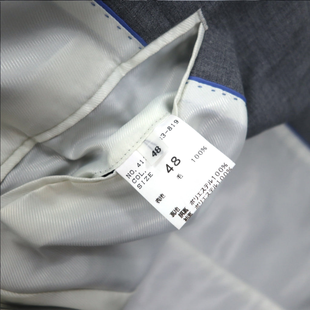 International Gallery BEAMS 2B Suit Set Up M Gray Wool 4117-0733-819