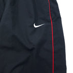 NIKE Track Pants Jersey L Black Polyester Sideline Swoosh Logo Embroidery 329354-648