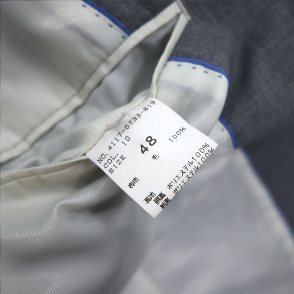 International Gallery BEAMS 2B Suit Set Up M Gray Wool 4117-0733-819