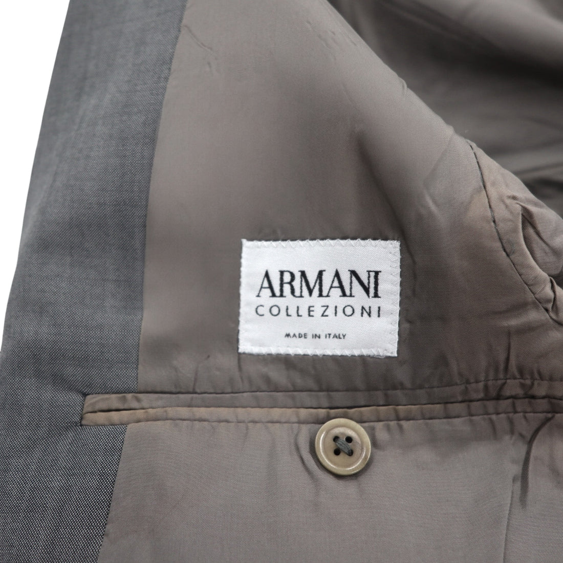 ARMANI COLLEZIONI Italian-made tailored jacket, size S, gray wool