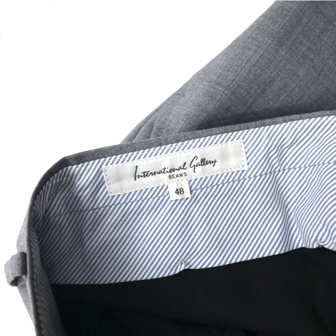 International Gallery BEAMS 2B Suit Set Up M Gray Wool 4117-0733-819