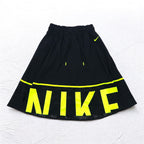NIKE Mesh Skirt M Black Yellow Logo Print AS W NSW SKIRT MESH CU4031-017