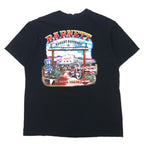 HARLEY DAVIDSON Logo Print T-Shirt L Black Cotton Double Sided Print EL PASO TEXAS Made in Nicaragua