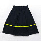 NIKE Mesh Skirt M Black Yellow Logo Print AS W NSW SKIRT MESH CU4031-017