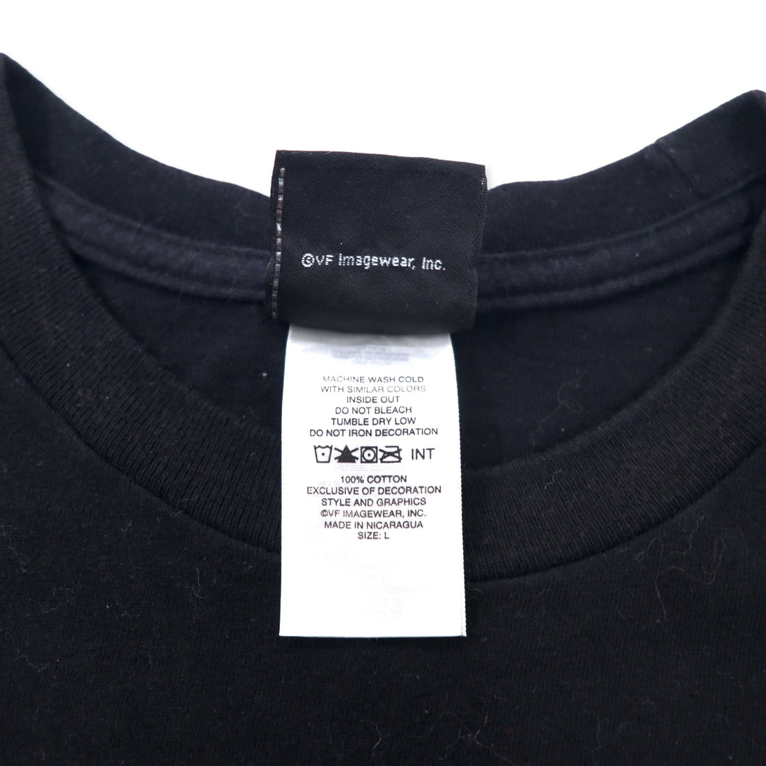 HARLEY DAVIDSON Logo Print T-Shirt L Black Cotton Double Sided Print EL PASO TEXAS Made in Nicaragua