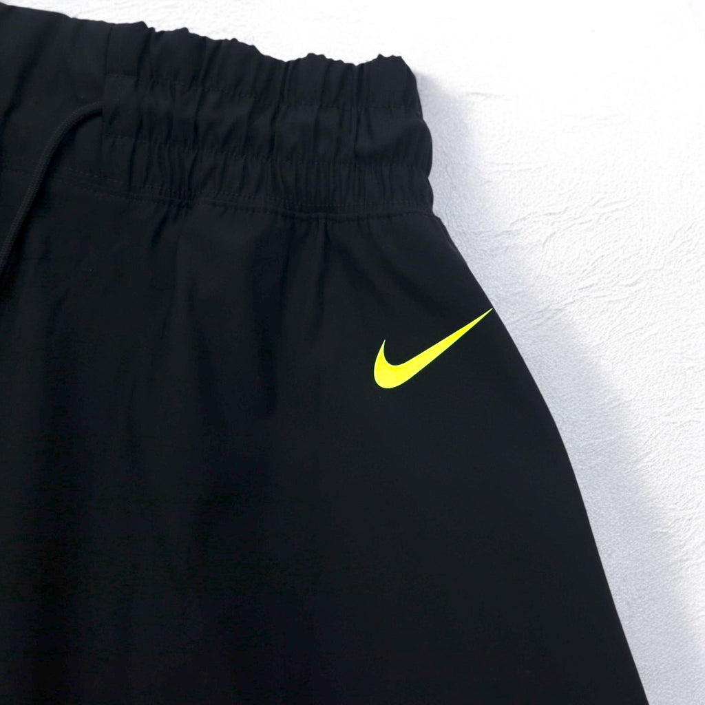 NIKE Mesh Skirt M Black Yellow Logo Print AS W NSW SKIRT MESH CU4031-017