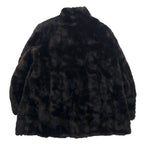 USA製 60年代 L.L.BERGER フェイクファージャケット L ブラウン アクリル ILGWU  ユニオンメイド tissavel FRANCE