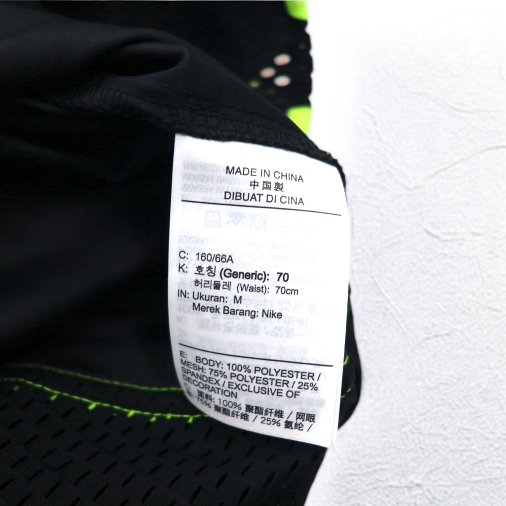 NIKE Mesh Skirt M Black Yellow Logo Print AS W NSW SKIRT MESH CU4031-017