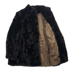 USA製 60年代 L.L.BERGER フェイクファージャケット L ブラウン アクリル ILGWU  ユニオンメイド tissavel FRANCE