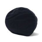 CHANEL Drawstring Pool Bag One Shoulder Bag Black Canvas Logo Print Novelty