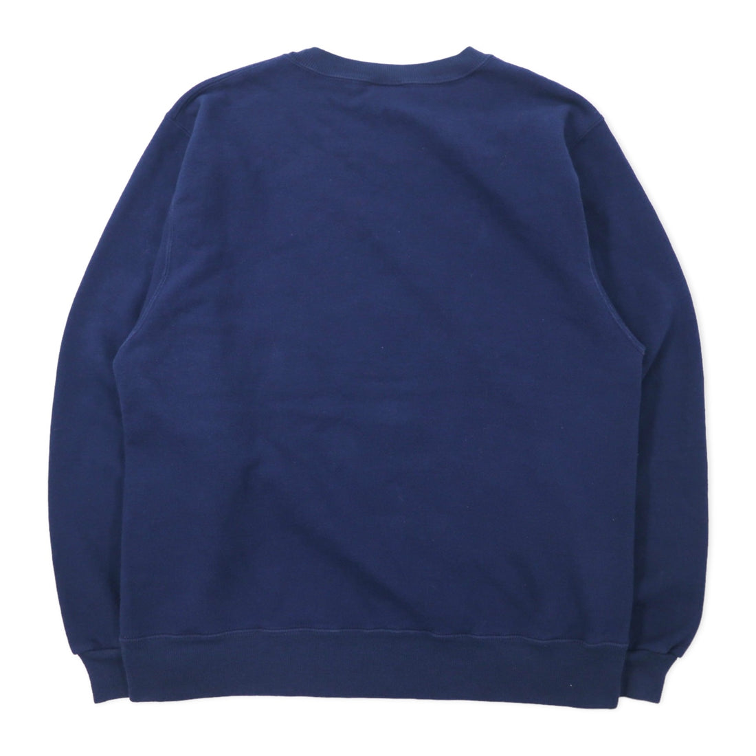 Champion USA製 90年代 カレッジ プリント スウェット L ネイビー コットン 裏起毛 NCAA フットボール NOTRE DAME 3段プリント アーチロゴ 刺繍タグ