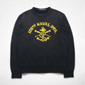 Polo Ralph Lauren Vintage V-Neck Sweatshirt, Size S, Black, 105TH NAVAL STA