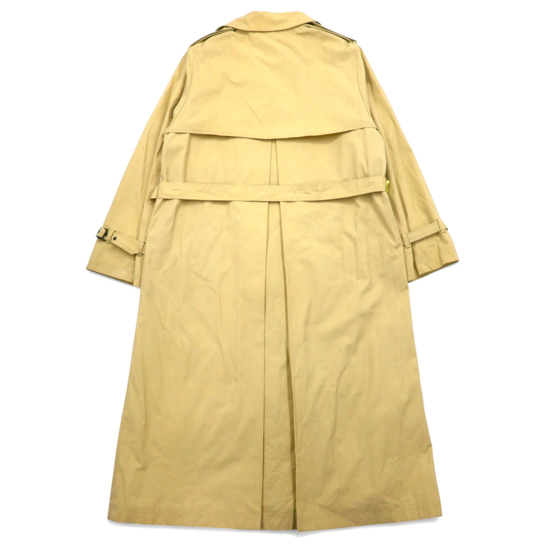 Made in Poland 80s Euro Vintage Cote a Cote Trench Coat XL Beige Cotton Polyester