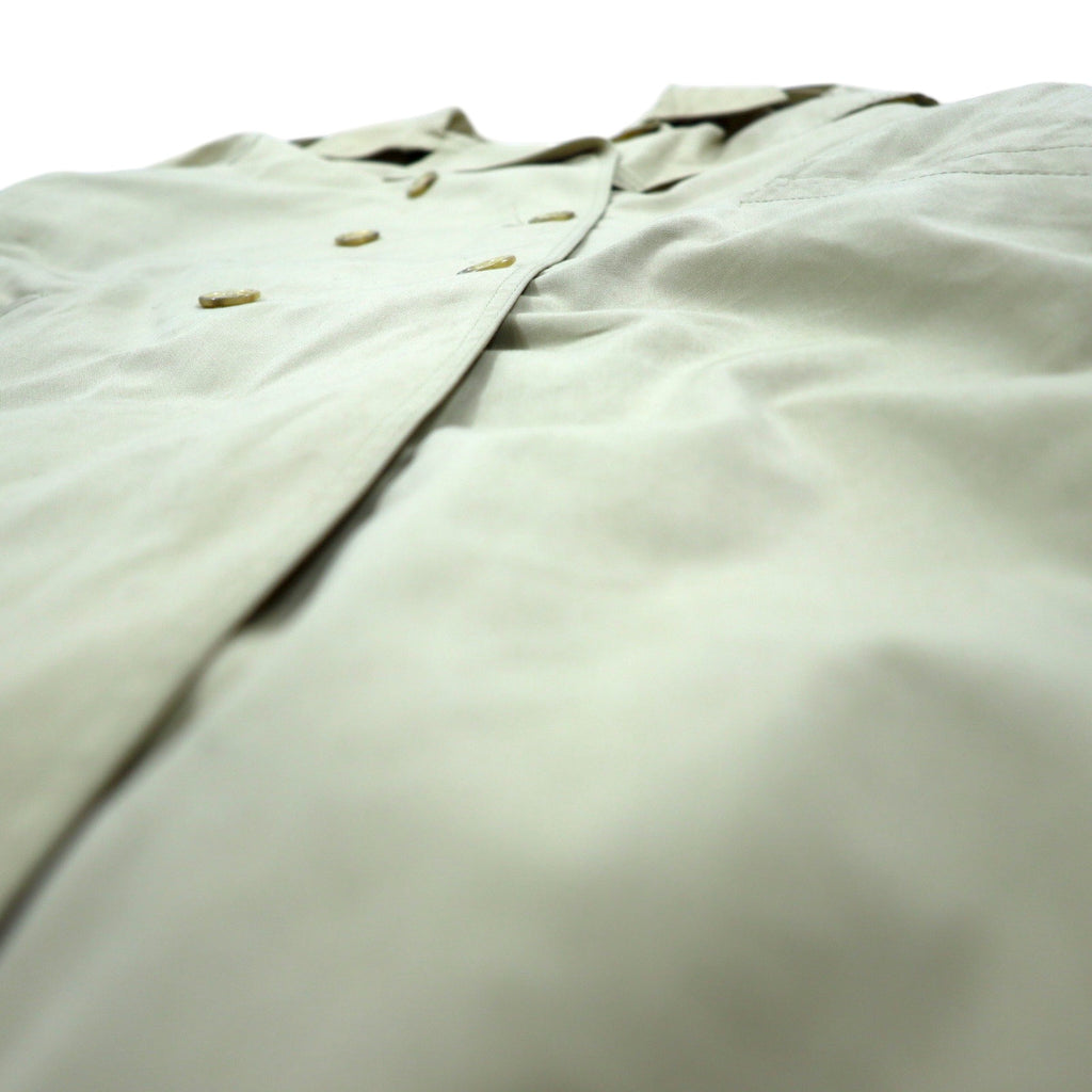 Made in Poland 80s Euro Vintage Cote a Cote Trench Coat XL Beige Cotton Polyester