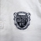 TOMMY HILFIGER リブライン ラガーシャツ L ホワイト コットン ナンバリング VINTAGE FIT