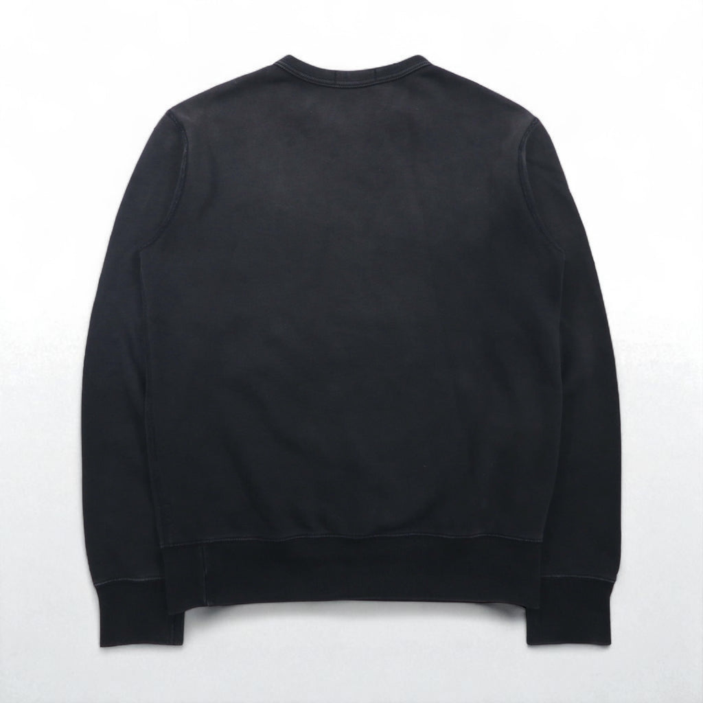 Polo Ralph Lauren Vintage V-Neck Sweatshirt, Size S, Black, 105TH NAVAL STA