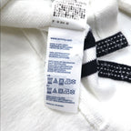 TOMMY HILFIGER リブライン ラガーシャツ L ホワイト コットン ナンバリング VINTAGE FIT