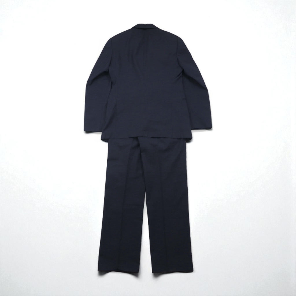ARMANI COLLEZIONI Italian-made suit, size S, navy wool, GIORGIO