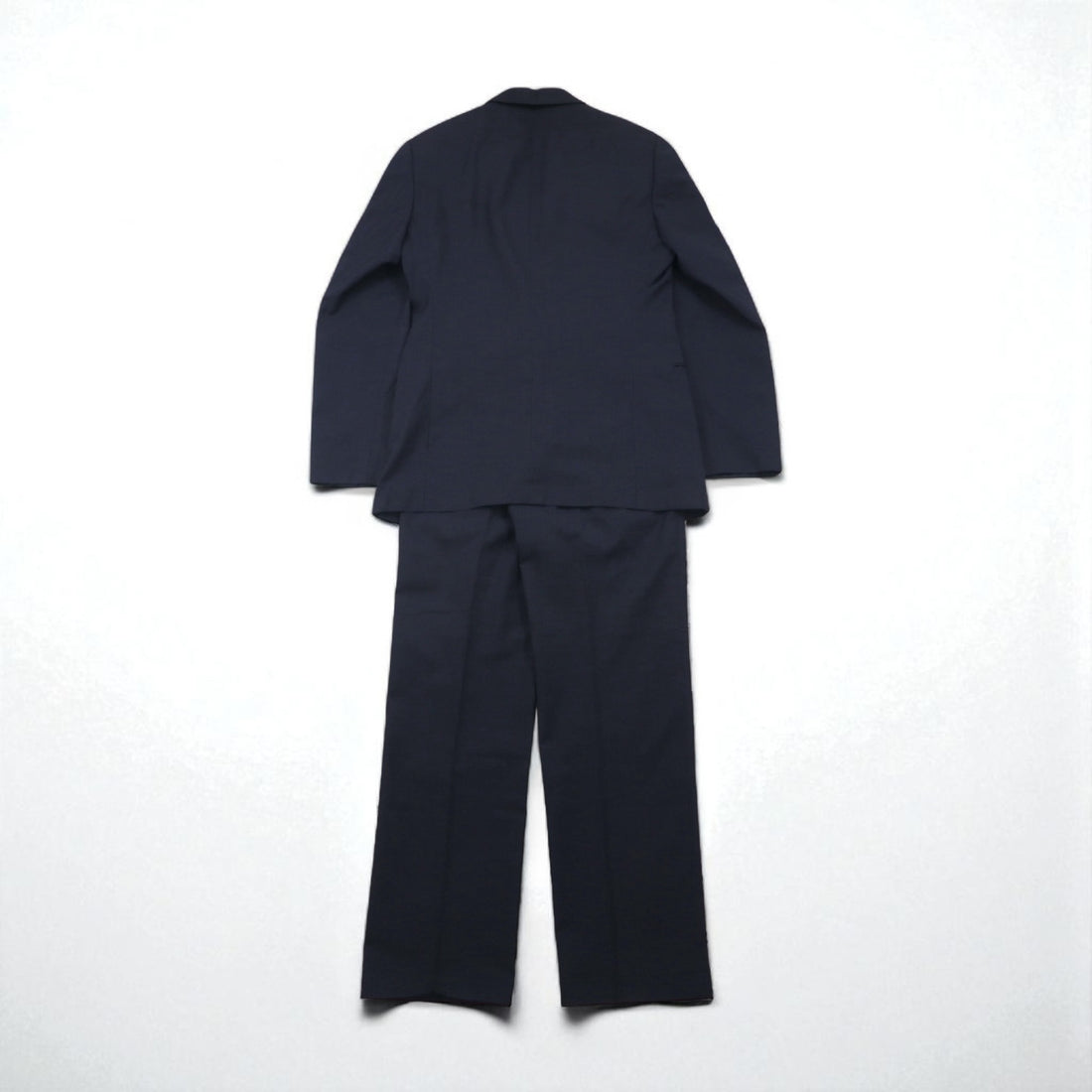 ARMANI COLLEZIONI Italian-made suit, size S, navy wool, GIORGIO