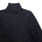 LAUREN RALPH LAUREN PETITE Cashmere Turtleneck Knit Sweater S Grey