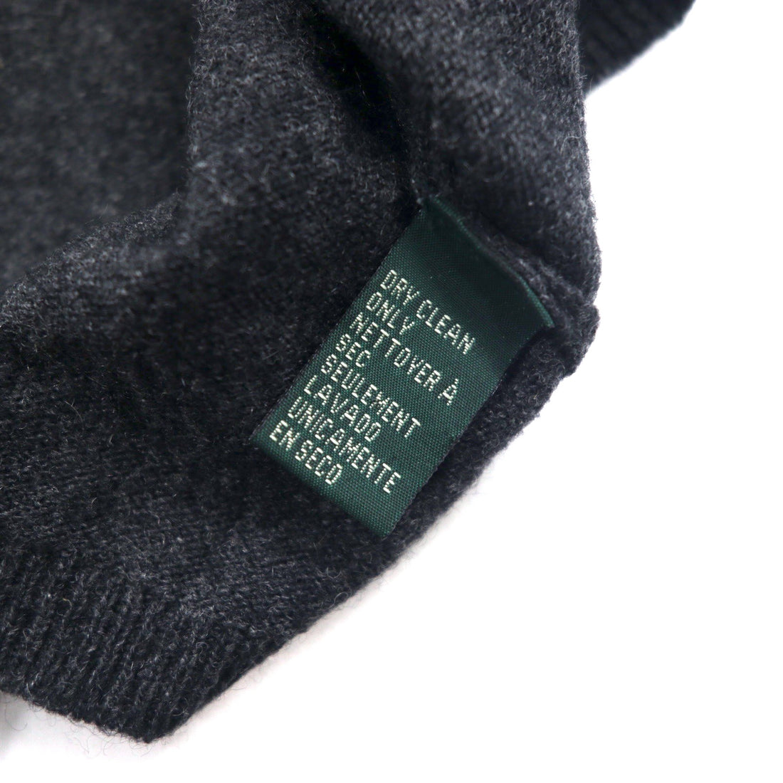 LAUREN RALPH LAUREN PETITE Cashmere Turtleneck Knit Sweater S Grey