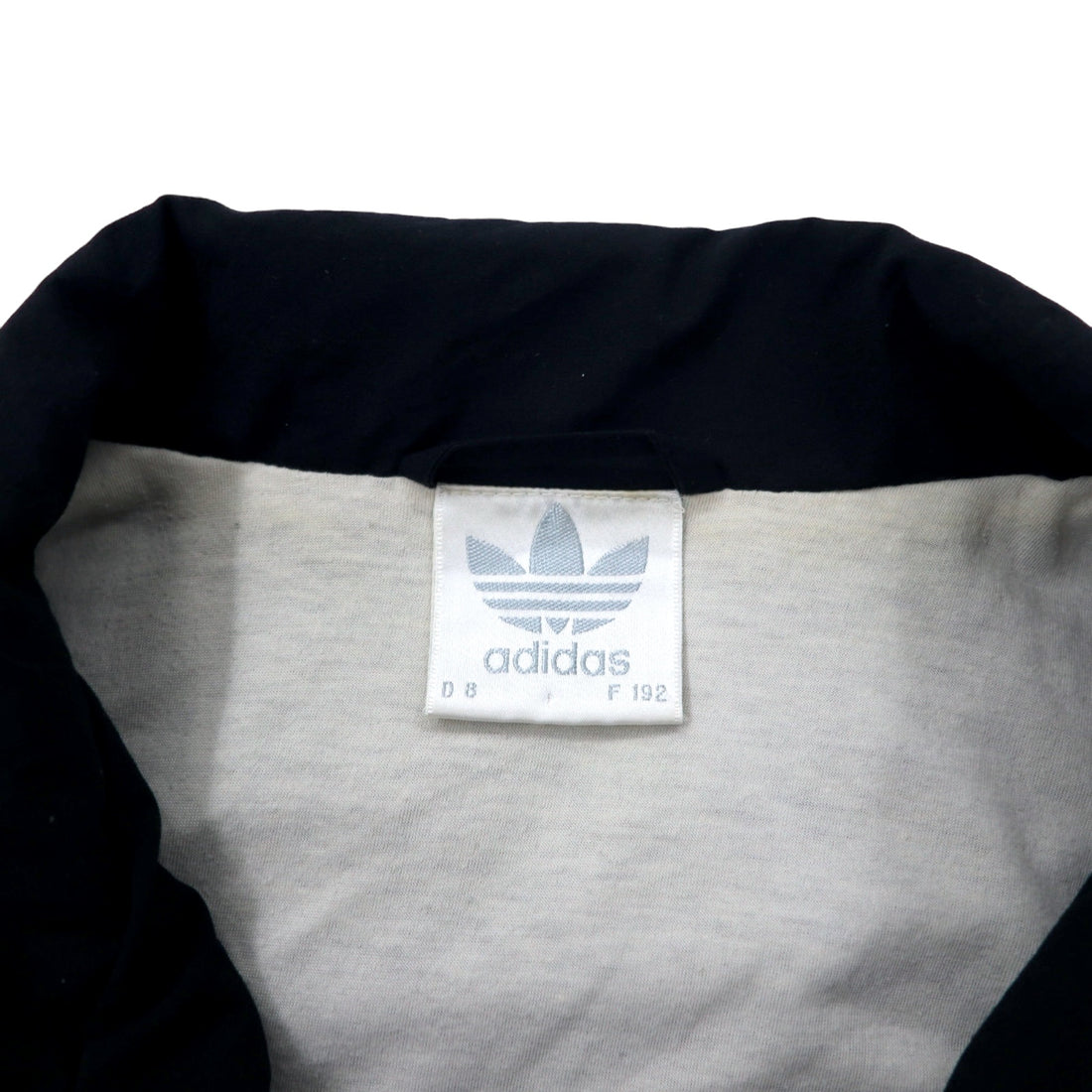 Adidas 90s Track Jacket Jersey L Black Polyester Trefoil Logo Silver Tag