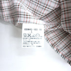 BURBERRY LONDON ボタンダウンシャツ L ホワイト オレンジ チェック コットン ロゴ刺繍 未使用品