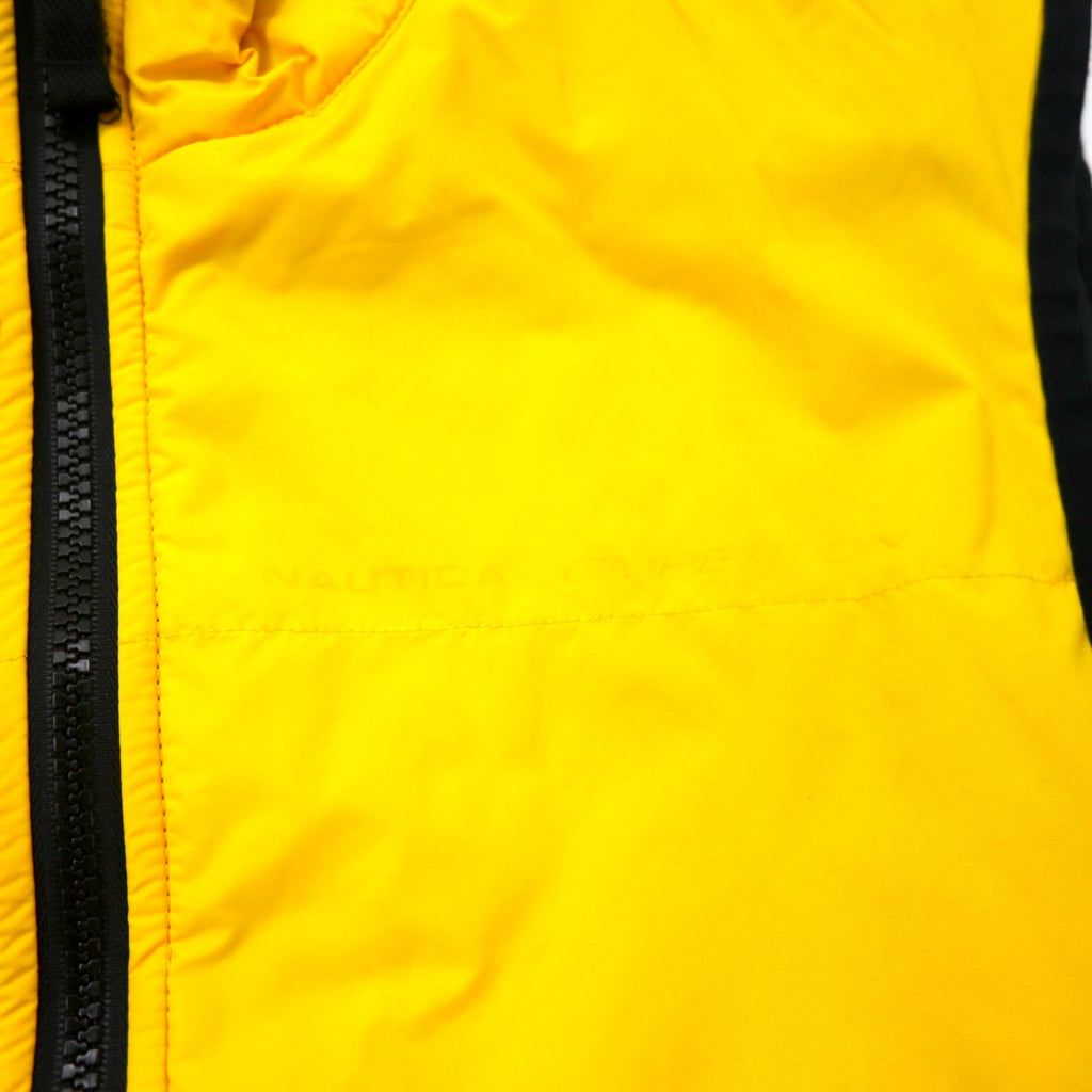 NAUTICA COMPETITION Reversible Fleece-Toggle Nylon Vest, Large, Yellow
