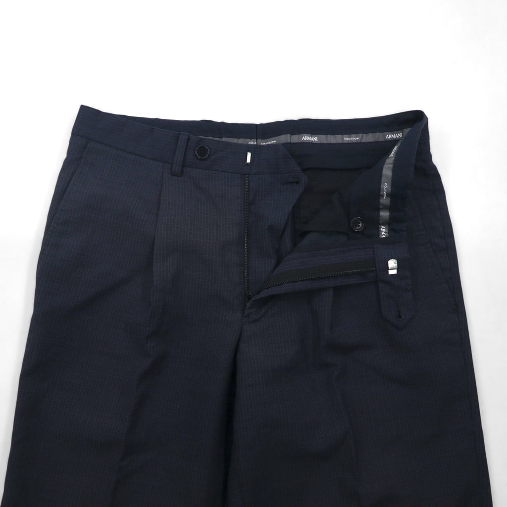 ARMANI COLLEZIONI Italian-made suit, size S, navy wool, GIORGIO