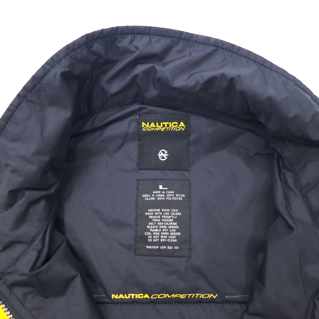 NAUTICA COMPETITION Reversible Fleece-Toggle Nylon Vest, Large, Yellow