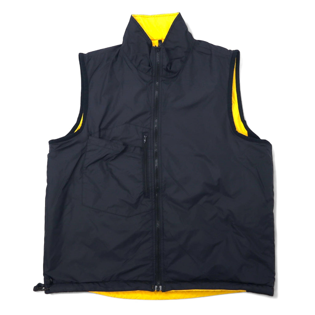 NAUTICA COMPETITION Reversible Fleece-Toggle Nylon Vest, Large, Yellow