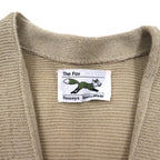 JCPENNEY Acrylic Knit Cardigan, Size M, Beige, Acrylic, THE FOX COLLECTION