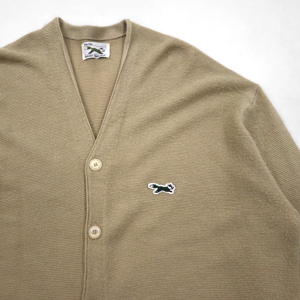 JCPENNEY Acrylic Knit Cardigan, Size M, Beige, Acrylic, THE FOX COLLECTION
