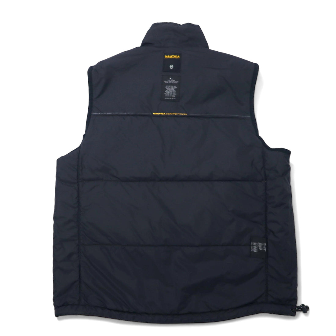 NAUTICA COMPETITION Reversible Fleece-Toggle Nylon Vest, Large, Yellow