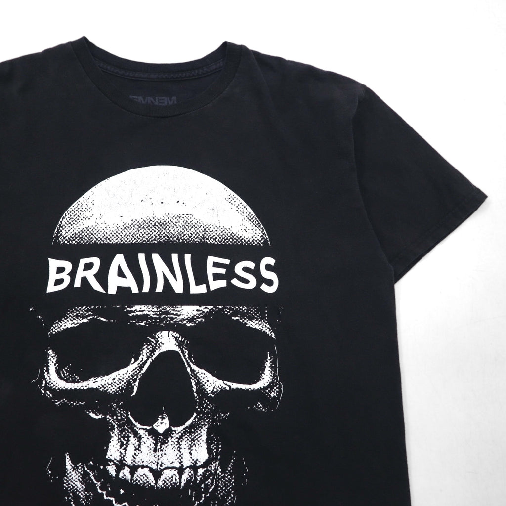 EMINEM エミネム BRAINLESS ヒップホップ Tシャツ L ブラック コットン スカル メキシコ製