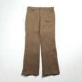 Levi's 80s USA made boot cut slacks L brown polyester black tab 42 TALON zip 10517 4825