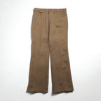 Levi's 80s USA made boot cut slacks L brown polyester black tab 42 TALON zip 10517 4825