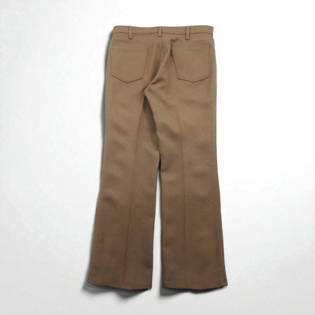 Levi's 80s USA made boot cut slacks L brown polyester black tab 42 TALON zip 10517 4825