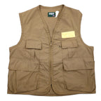 日本然リトテ-古着オンライン-USA製 90年代 SAFTBAK フィッシングベスト ハンティングベスト L ベージュ IDEAL ジップ-USA Made 90's SAFTBAK Fishing Vest Hunting Vest L Beige IDEAL Zip