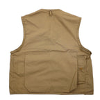 Made in USA 90s SAFTBAK Fishing Vest Hunting Vest L Beige IDEAL Zip
