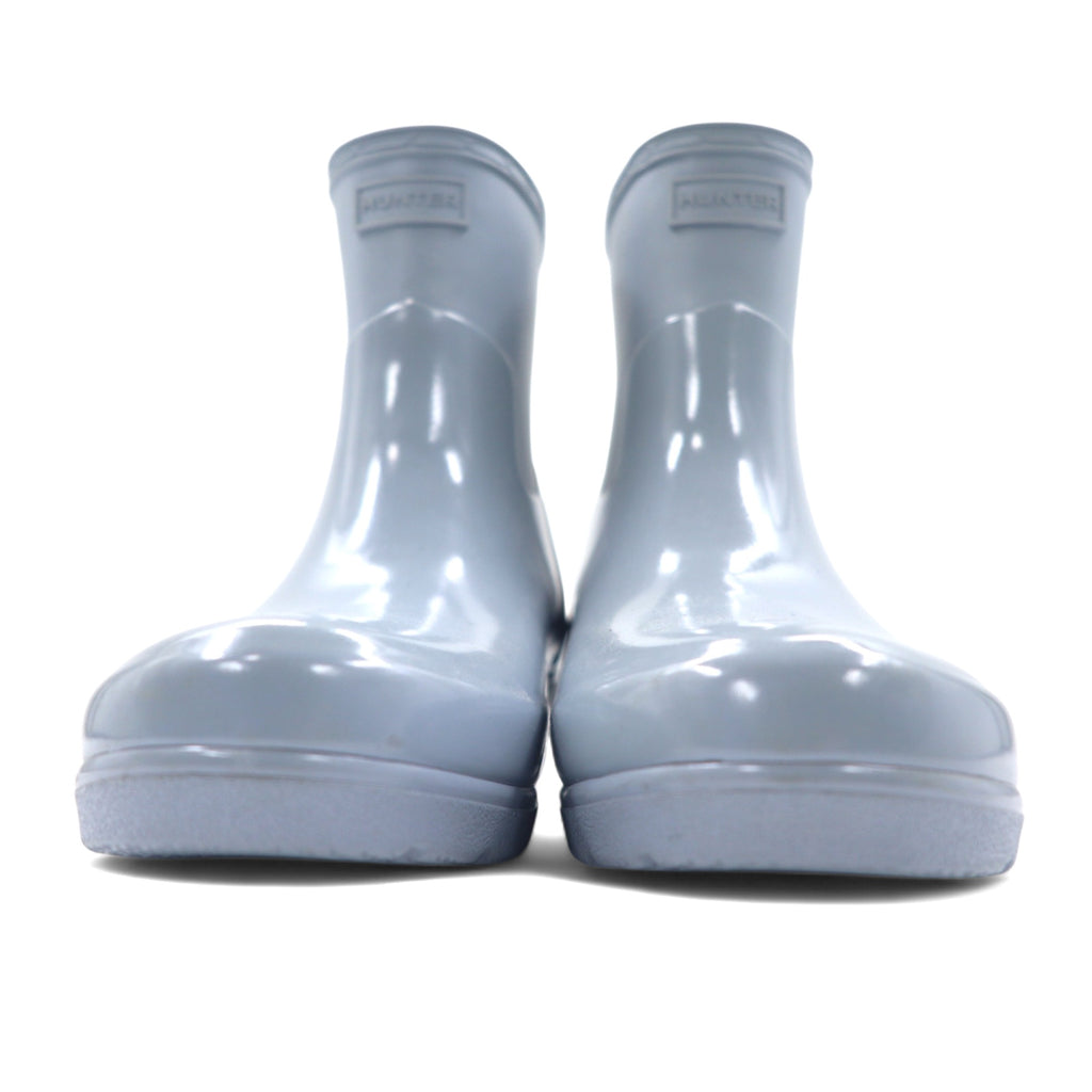 HUNTER Refined Low Heel Biker Gloss Duo REF LOW HEEL BIKER GLOSS DUO Rubber Boots Rain Boots 25cm Gray WFS2037DUO